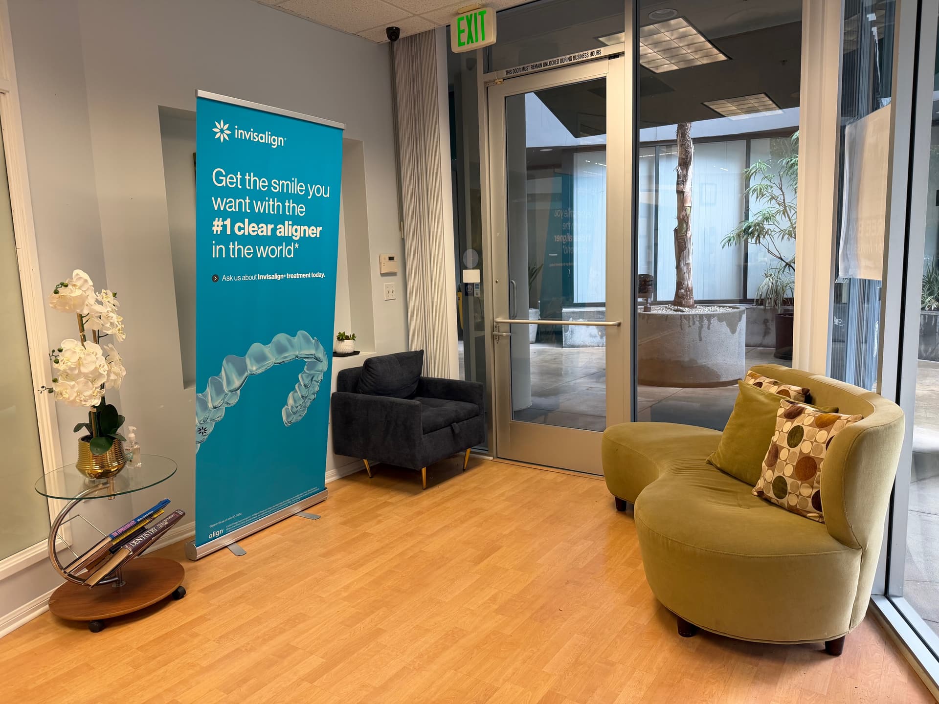 Welcoming waiting room at Dr. Linh P Vu's dental office in Santa Monica