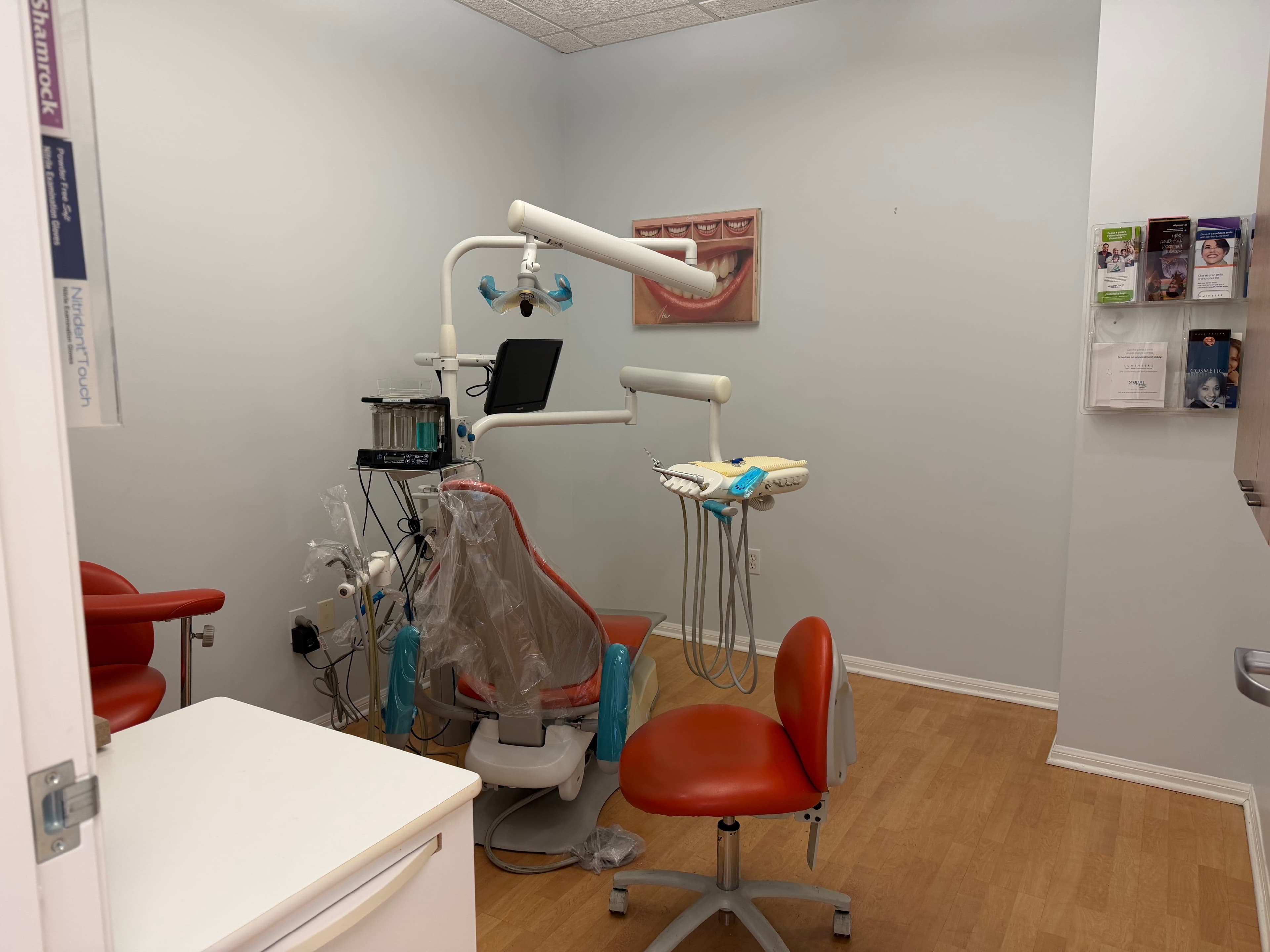 Modern dental office interior